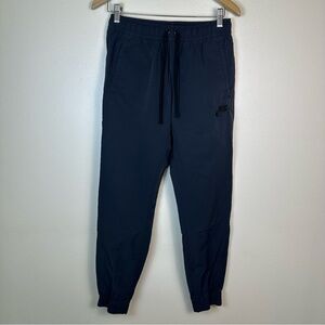 VINTAGE NIKE Mens Medium Active Navy Elastic Waist Drawstring Jogger Track Pants